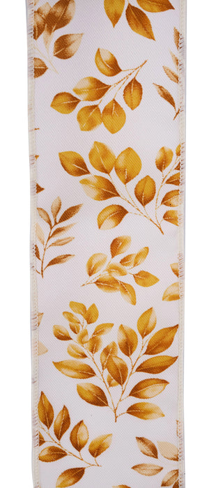 2.5"X10Yd Greenery Ivory/Brwn/Orng RGH116430