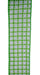 2.5"X10Yd Small Check/Foam Lines White/Multi Green RGH117809