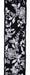 2.5"X10Yd Dainty Floral Applique Black/White RGH125002 - DecoExchange®