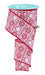 2.5"X10Yd Peppermint Stripes Pink/Red/White RGH135822 - DecoExchange®