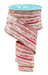 2.5"X10Yd Glitter/Metallic Streaks Red/Cream/Gold RGH153324 - DecoExchange®