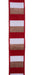 7/8"X10Yd Horizontal Glitter Stripes White/Red/Natural RGH707227 - DecoExchange®