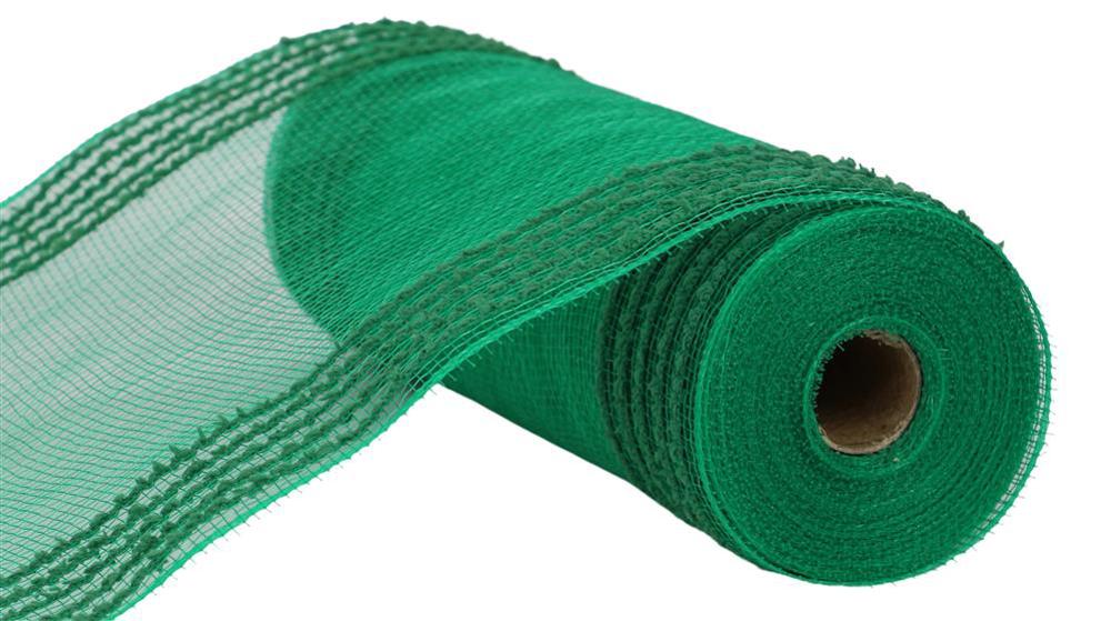 10.25"X10Yd Drift/Pp Wide Border Mesh Emerald Green RY811406