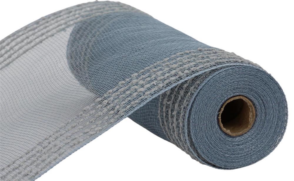 10.25"X10Yd Drift/Pp Wide Border Mesh Grey RY811410