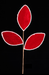 25"L Velvet Leaf Spray X3 Red XS243824 - DecoExchange®
