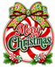 Traditional Peppermint Merry Christmas, PS-W-0068, 12in Sign For Wreath, Wood Wreath Sign - DecoExchange®