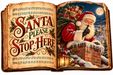 Santa Please Stop Here Vintage Songbook - DCO-W-1573