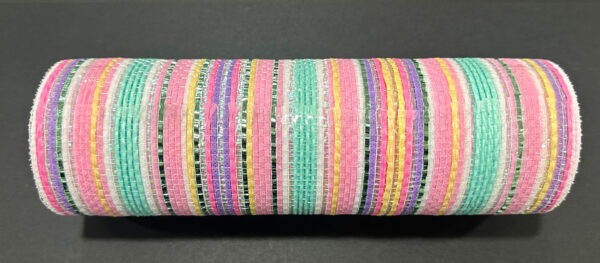Pastel Spring Striation Mesh, 10"X10Y XB251510-03 - DecoExchange®