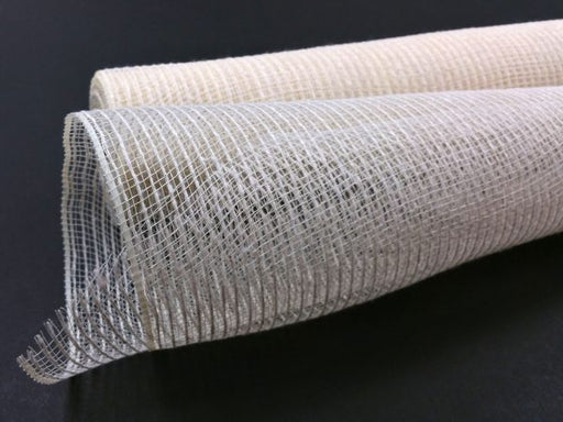 21"X10YD IVORY BURLAP MESH  XB974-18 - DecoExchange®
