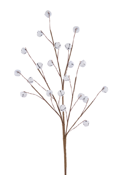26"L Jingle Bell Spray Matte White XC443060 - DecoExchange®