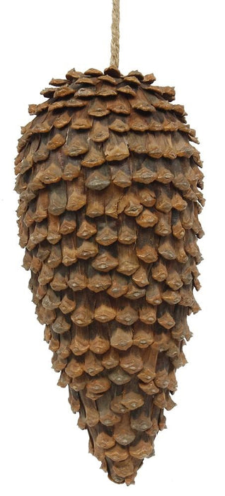 12"H X 5.25"Dia Fat Pinecone Finial Natural XD3215 - DecoExchange®
