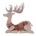 17.5"L X 17"H Plywood Laying Reindeer Brown/Cream XF3272 - DecoExchange®