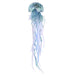 18"Lx3.25"Dia Pearl/Sequin Jellyfish Orn Light Blue/Ivory XJ7058 - DecoExchange®