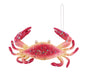 12.5"L X 7.5"W Glttr/Sequin Crab Orn Red/Yellow XJ7281 - DecoExchange®