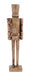 20"H X 4.75"L Mango Wood Nutcracker Natural XN4394 - DecoExchange®