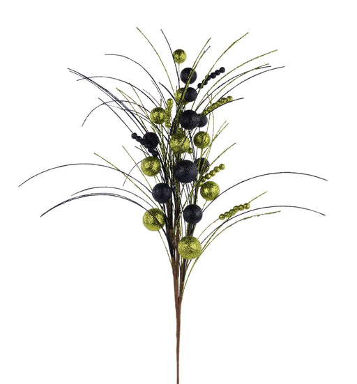 35"L Ball/Monofilament/Bead Spike Spray Lime/Black XS1389RJ - DecoExchange®