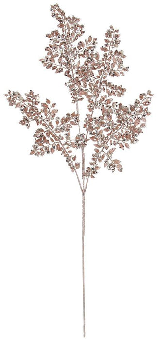 33"L Glitter Fern Spray Pink XS219322