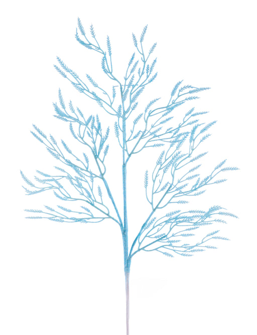 28"L Iridescent Glitter Wild Twigs Spray Lt Blue XS241714 - DecoExchange®