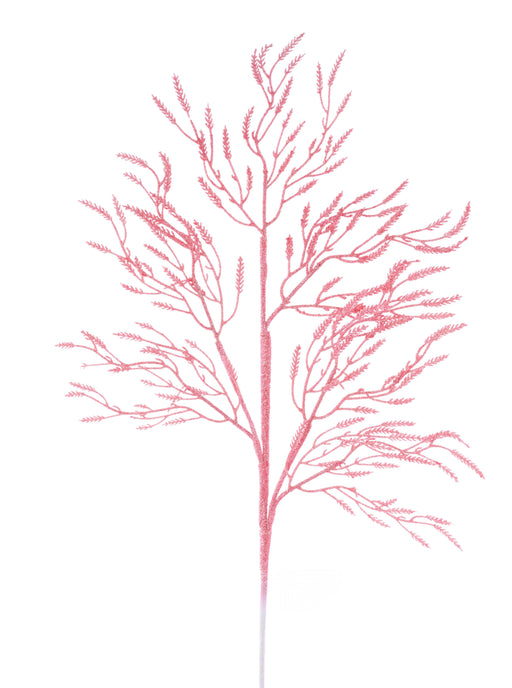 28"L Iridescent Glitter Wild Twigs Spray Coral XS241771 - DecoExchange®