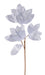 32"L Metallic Magnolia Leaf Spray Silver XS246526 - DecoExchange®
