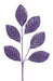28"L Iridescent Magnolia Leaf Spray X9 Lavender XS249513 - DecoExchange