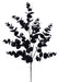 33.5"L Glitter Seeded Eucalyptus Spray Black XS2511C9 - DecoExchange®