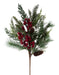 30"L Pine/Berry/Pinecone Spray Green/Burgundy/Red XV769024 - DecoExchange®