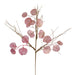 22"L Glittered Seagrape Leaf Pick Mauve/Burgundy/Gold XX8633 - DecoExchange®