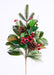 28"L Magnolia/Pine/Holly/Berry Spray Tt Green/Red XX8672 - DecoExchange