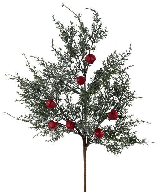 30"L Glttr Juniper/Jingle Bell Spray Green/Matte Red XX889761