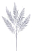 27"L Glitter Fern Spray Silver XX971726 - DecoExchange®