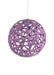 6" Glitter Lattice Ball Lavender XY582613 - DecoExchange®