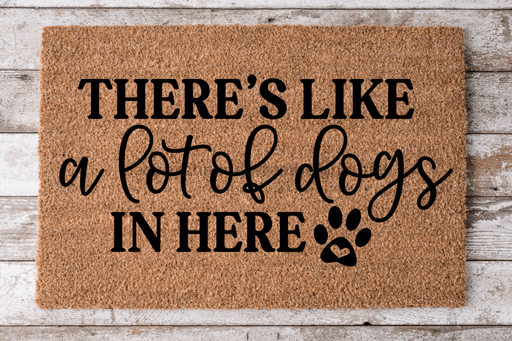 No Need To Knock, We Know You're Here, Dog Doormat, Welcome Mat, Funny —  DecoExchange®