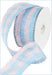 2.5"X20YD Woven Check Paper Mesh Baby Pink/Baby Blue RR600246