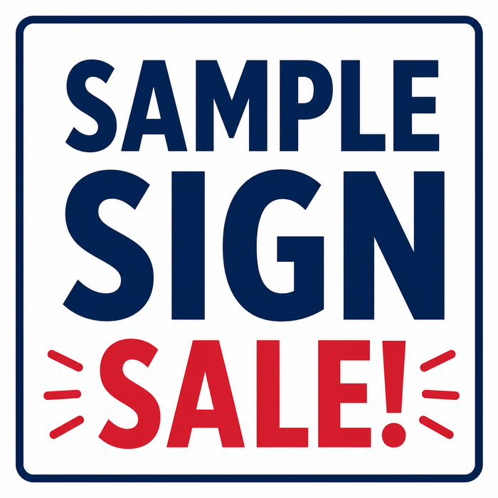 Mystery Sign Sample Sale