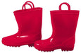 Pvc Rain Boots W/LOOPS - 4 Sizes Red MD072424
