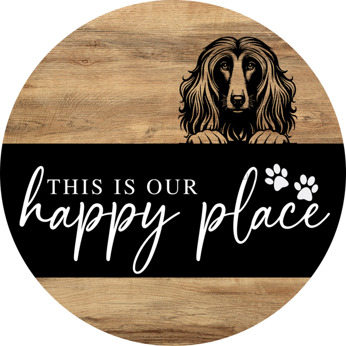 Dog Door Hanger, Hello Brought Treats Door Hanger, DCO-01975-DH, 18" Round Wood