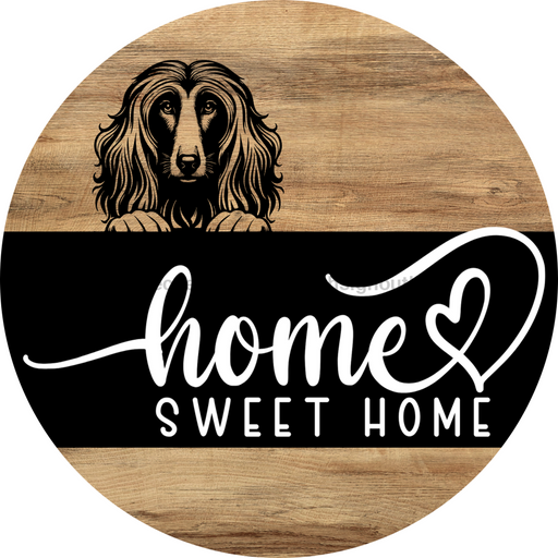 Dog Door Hanger, Hello Brought Treats Door Hanger, DCO-01975-DH, 18" Round Wood