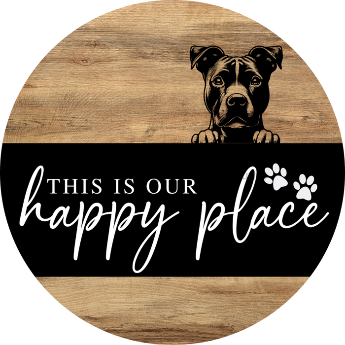 Dog Door Hanger, Hello Brought Treats Door Hanger, DCO-01975-DH, 18" Round Wood