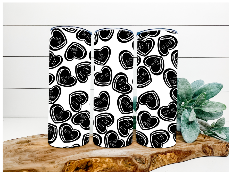 Anti-Valentines Day 20 oz Skinny Tumbler DECOETUMBLER-053 - DecoExchange