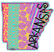 Arkansas Sign State Door Hanger Wood Sign Decoe-W-0142 22