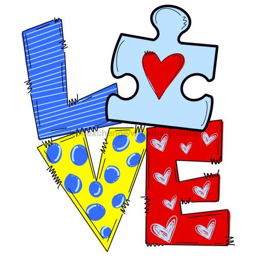 Autism Support Door Hanger Wood Sign Decoe-W-903453 22