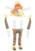 4 Pc 29.5"H Leopard Print Scarecrow Kit Orange/Tan/Brown/Black HA4042