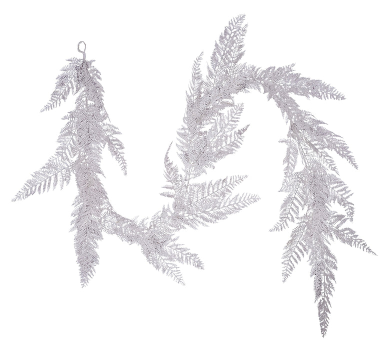 6'L Pearl Fern Garland White XX246627