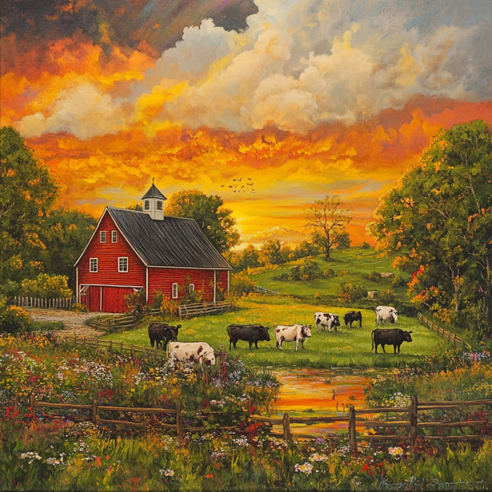 Barn Yard Sign, DCO-13427, Sign For Wreath, 10x10" Metal Sign