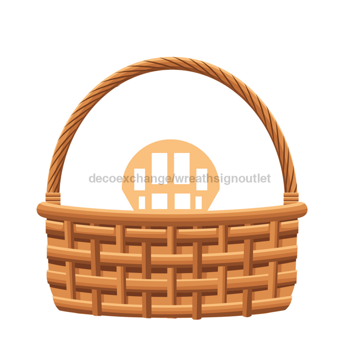 Basket Bouquet Maker Door Hanger Wood Sign Decoe-W-90347-Dh 22