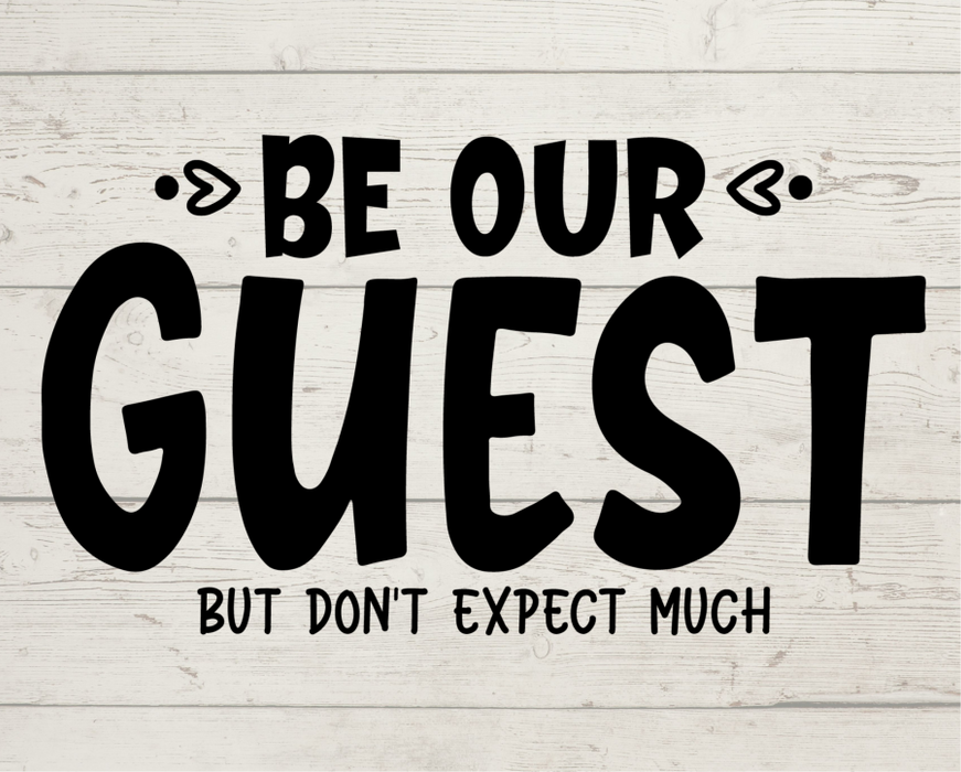 Be Our Guest Sign Welcome Decoe-4219 For Wreath 8X10 Metal