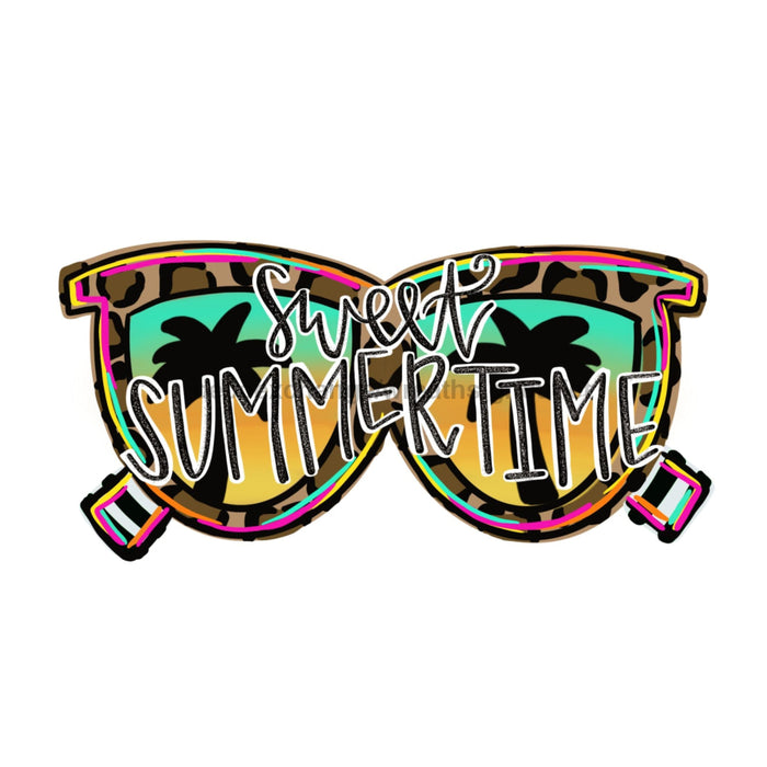 Beach Glasses Door Hanger, MJ-W-00098-DH, 22in Wood Door Hanger