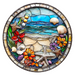 Beach Sign, DCO-102709, Sign For Wreath, 10" Metal Sign