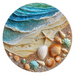 Beach Sign, DCO-102712, Sign For Wreath, 10" Metal Sign
